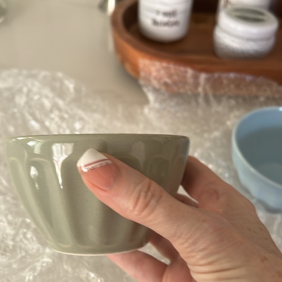 Pier 1 - 3 Piece Mini Ceramic Prep Bowls NIB - Picture 2 of 5